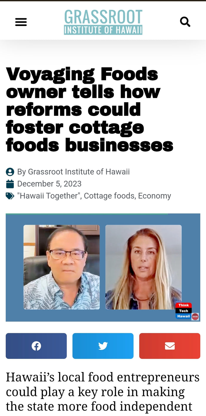 How Hawaii Food Entrepreneurs Plan To Increase Economic Independency Through Grass Roots Organizing