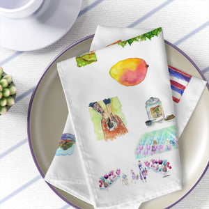 Island Inspired Printed Cloth Napkins
