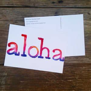 Aloha postcard - Voyaging Foods