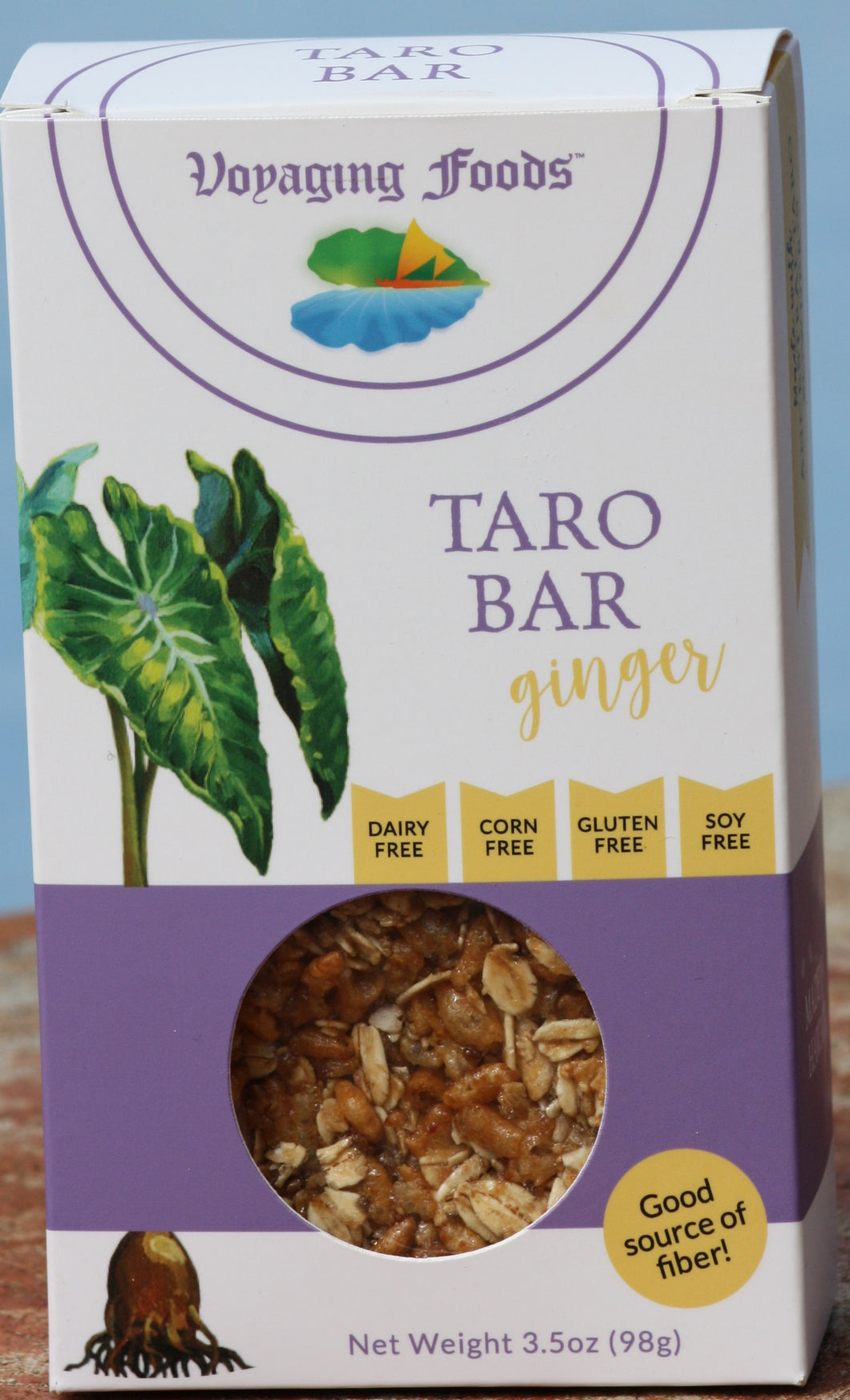 Wholesale Taro Bars-Ginger 3-pack - Voyaging Foods